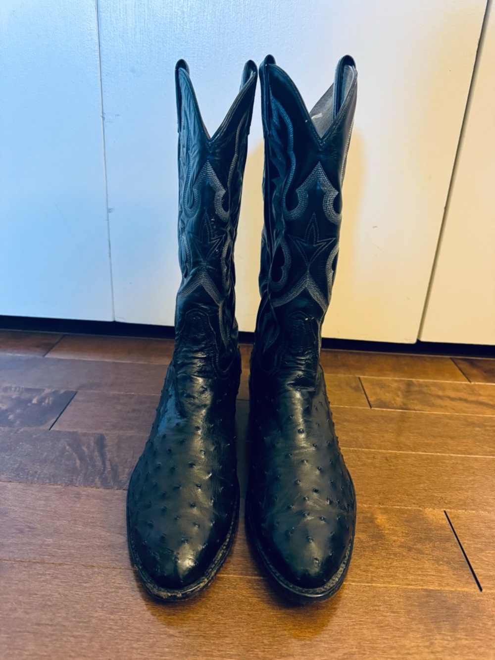 Tony Lama Men’s Exotic Full-Quill Ostrich Leather Western Boots Size 10.5D - Picture 3 of 15